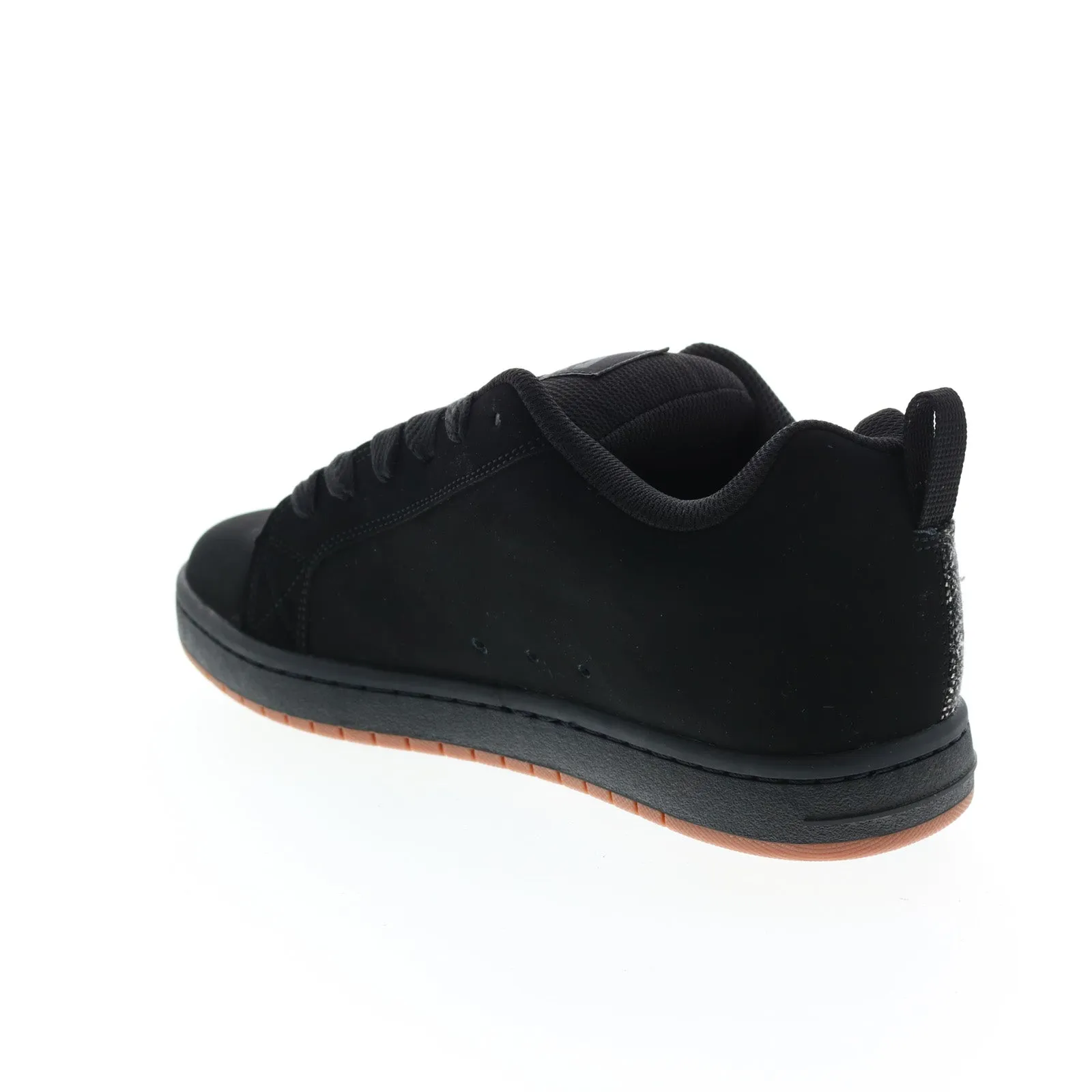 DC Court Graffik SQ Black Nubuck Skate Sneakers for Men