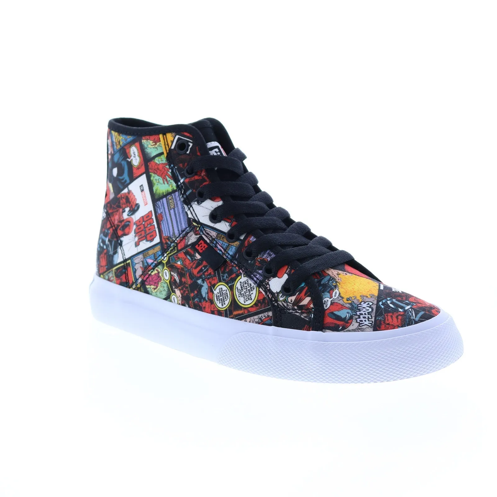 DC Deadpool Black Canvas Skate Sneakers Shoes for Men