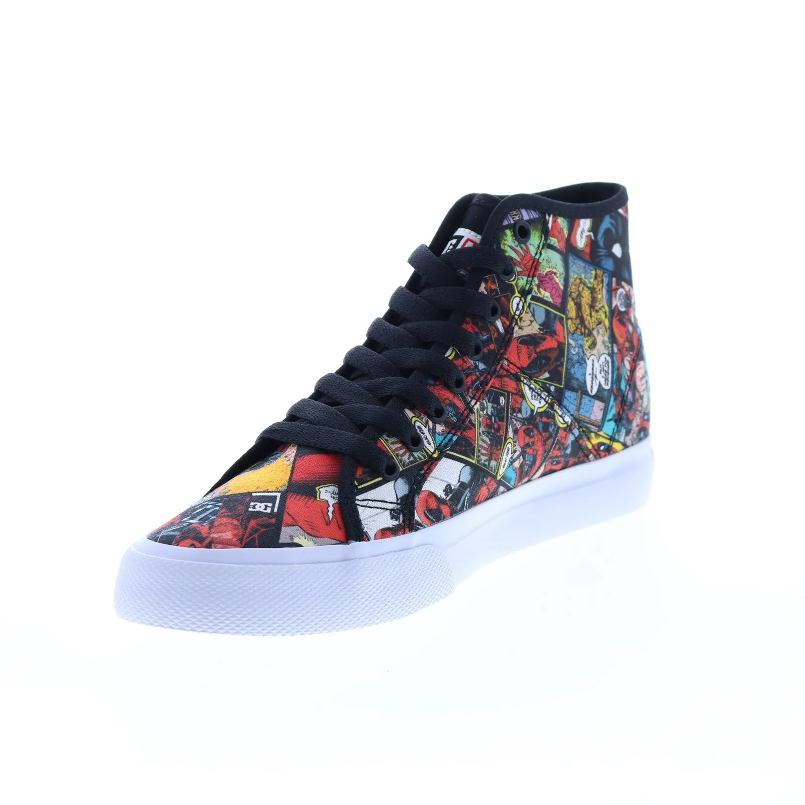 DC Deadpool Black Canvas Skate Sneakers Shoes for Men