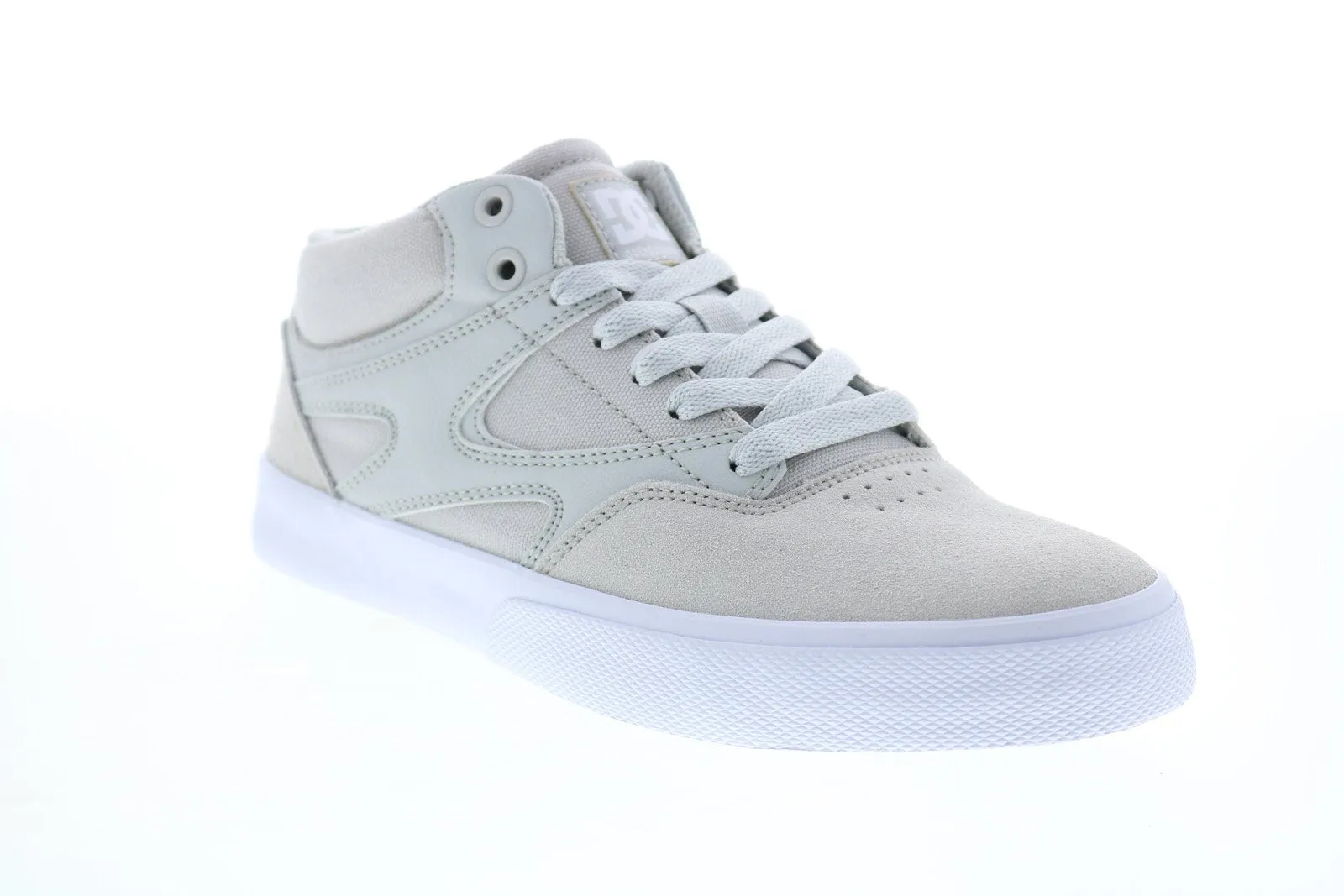 DC Kalis Vulc Mid Men's Gray Skate Sneakers Shoes