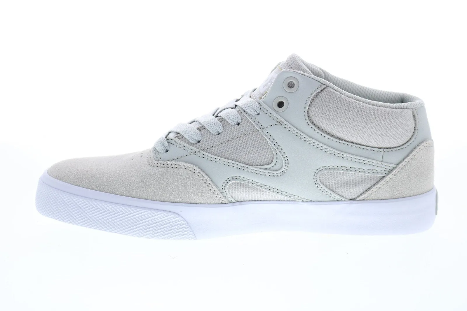 DC Kalis Vulc Mid Men's Gray Skate Sneakers Shoes