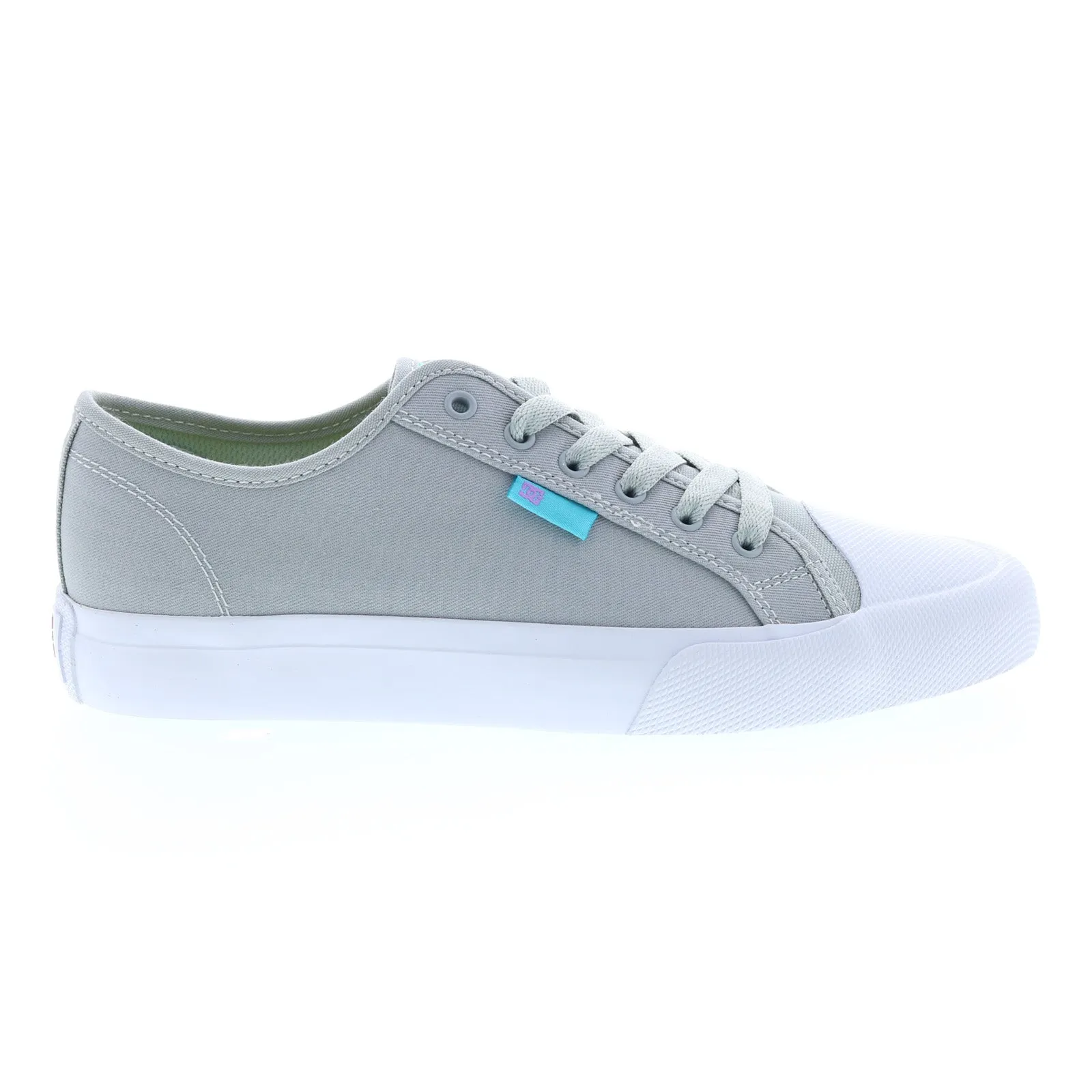 DC Manual RT Cat & Cloud Men's Gray Canvas Skate-Inspired Sneakers Shoes