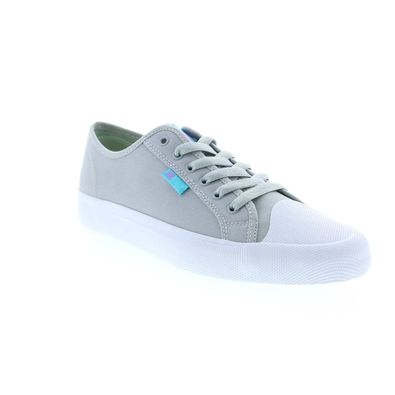 DC Manual RT Cat & Cloud Men's Gray Canvas Skate-Inspired Sneakers Shoes