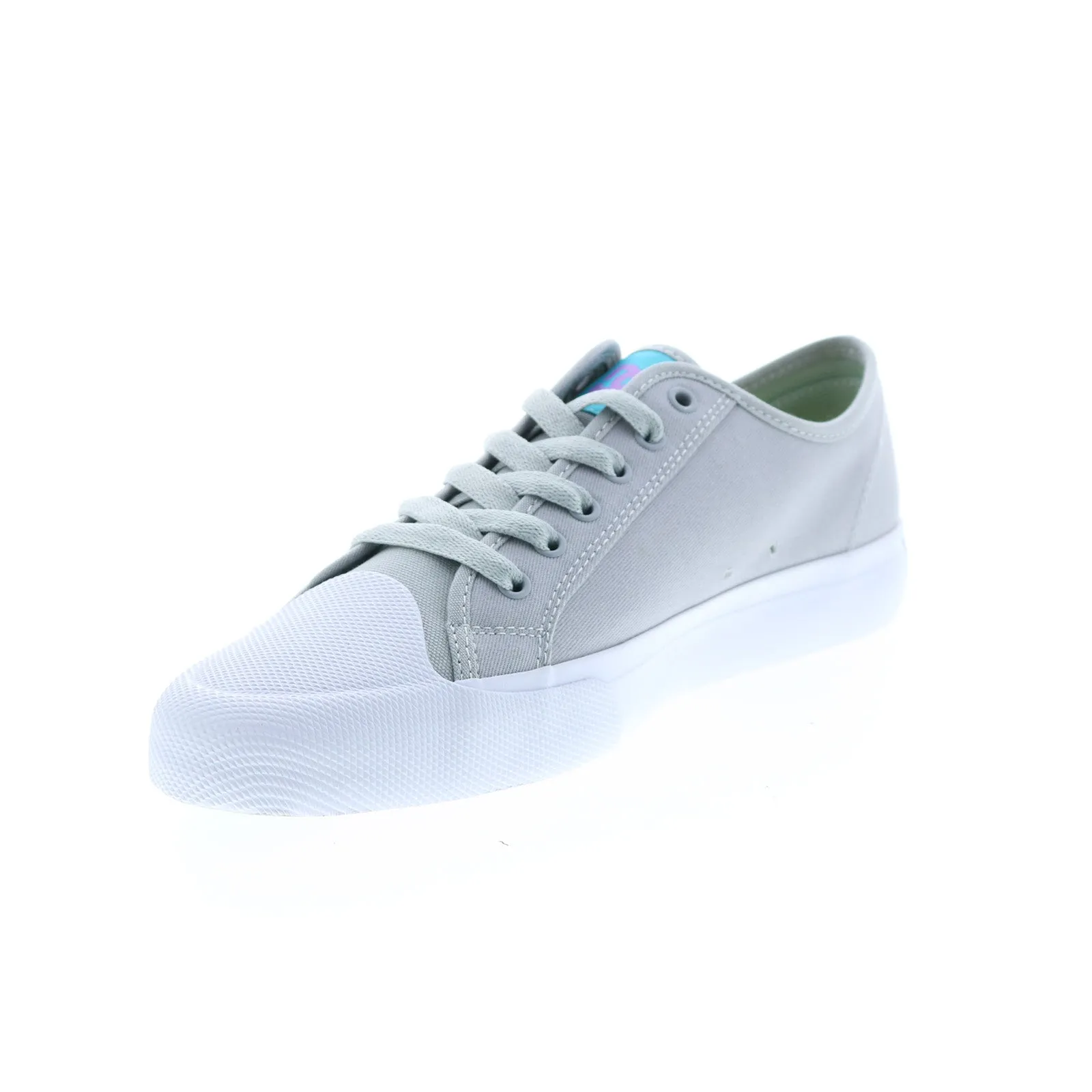 DC Manual RT Cat & Cloud Men's Gray Canvas Skate-Inspired Sneakers Shoes