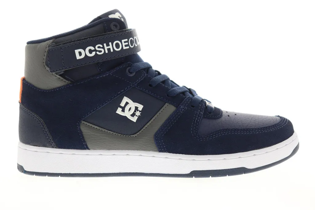 DC Pensford ADYS400038 Men's Blue Leather Lace-Up Skate Shoes