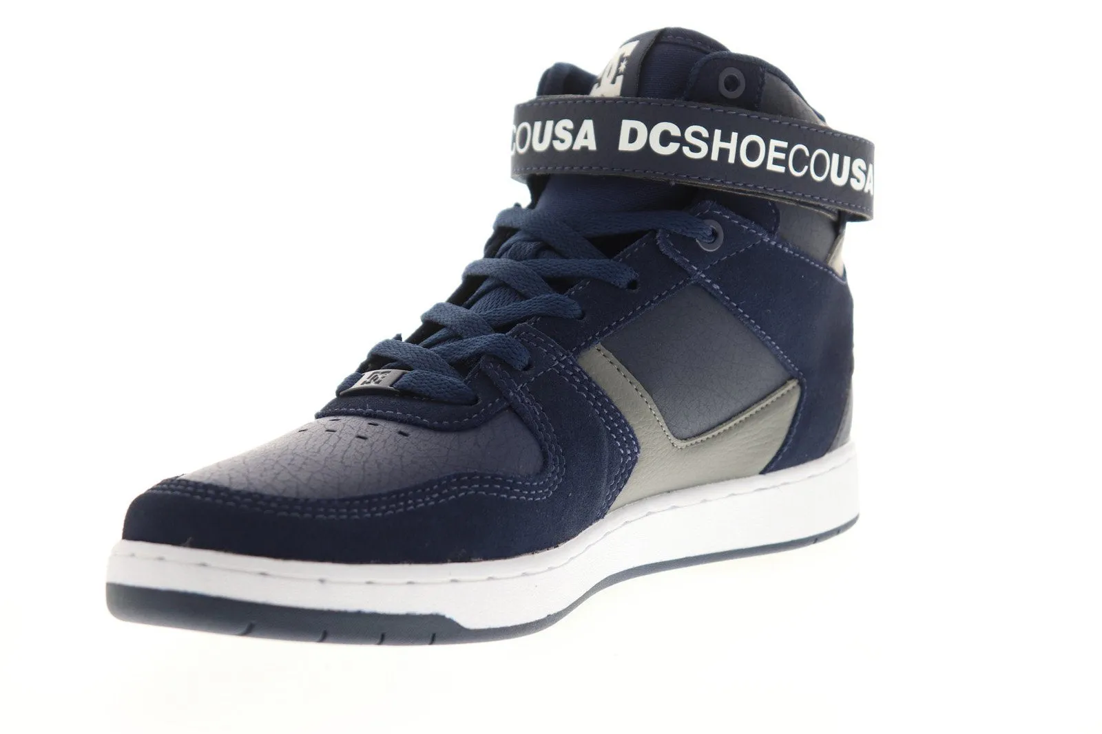 DC Pensford ADYS400038 Men's Blue Leather Lace-Up Skate Shoes