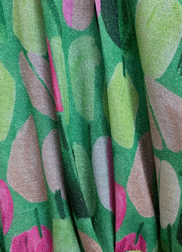 Deck Green/Pink Print Dress #922180