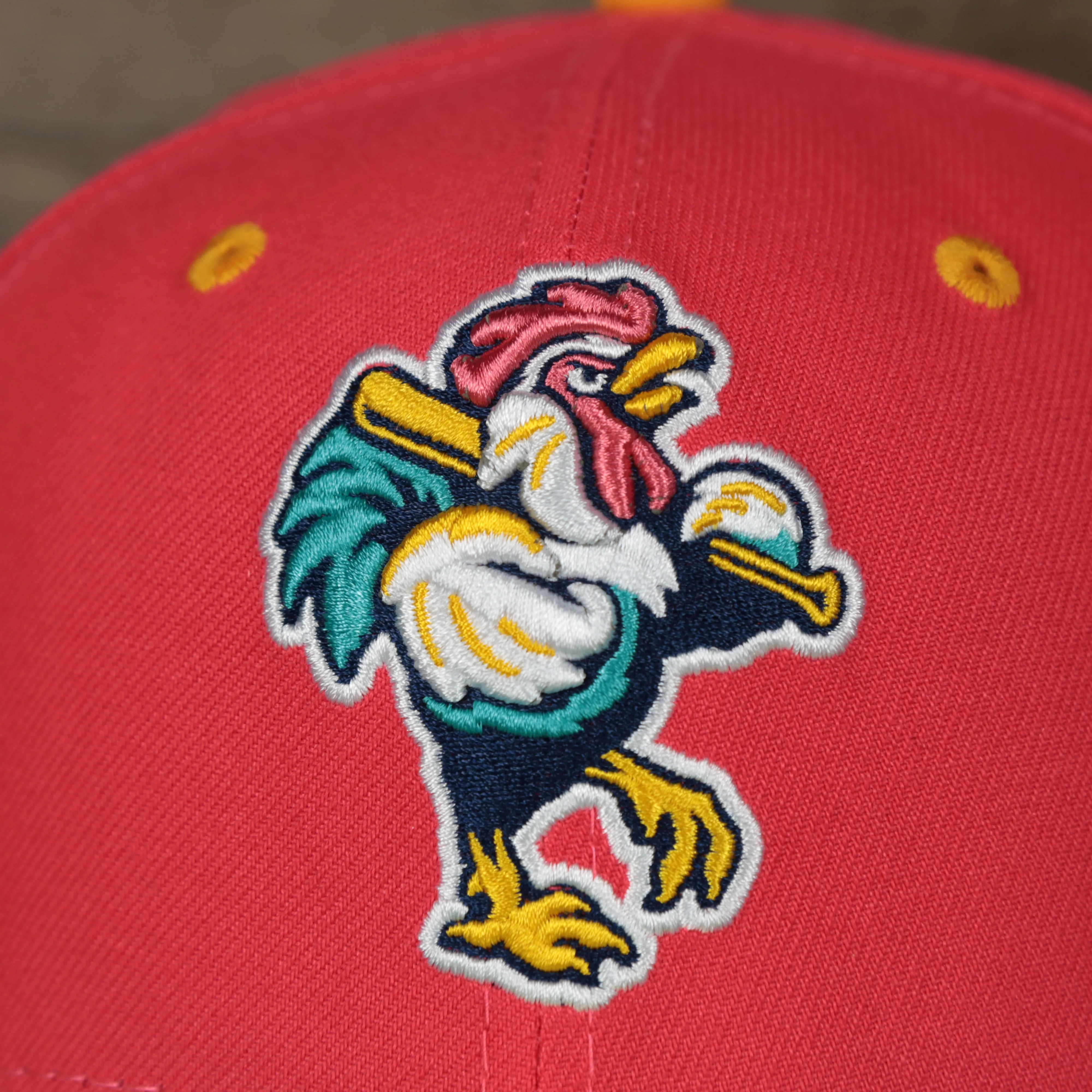 Delmarva Shore Birds 2022 Gallos de Delmarva Copa de la Diversion Black Bottom 5950 Fitted Cap - Red