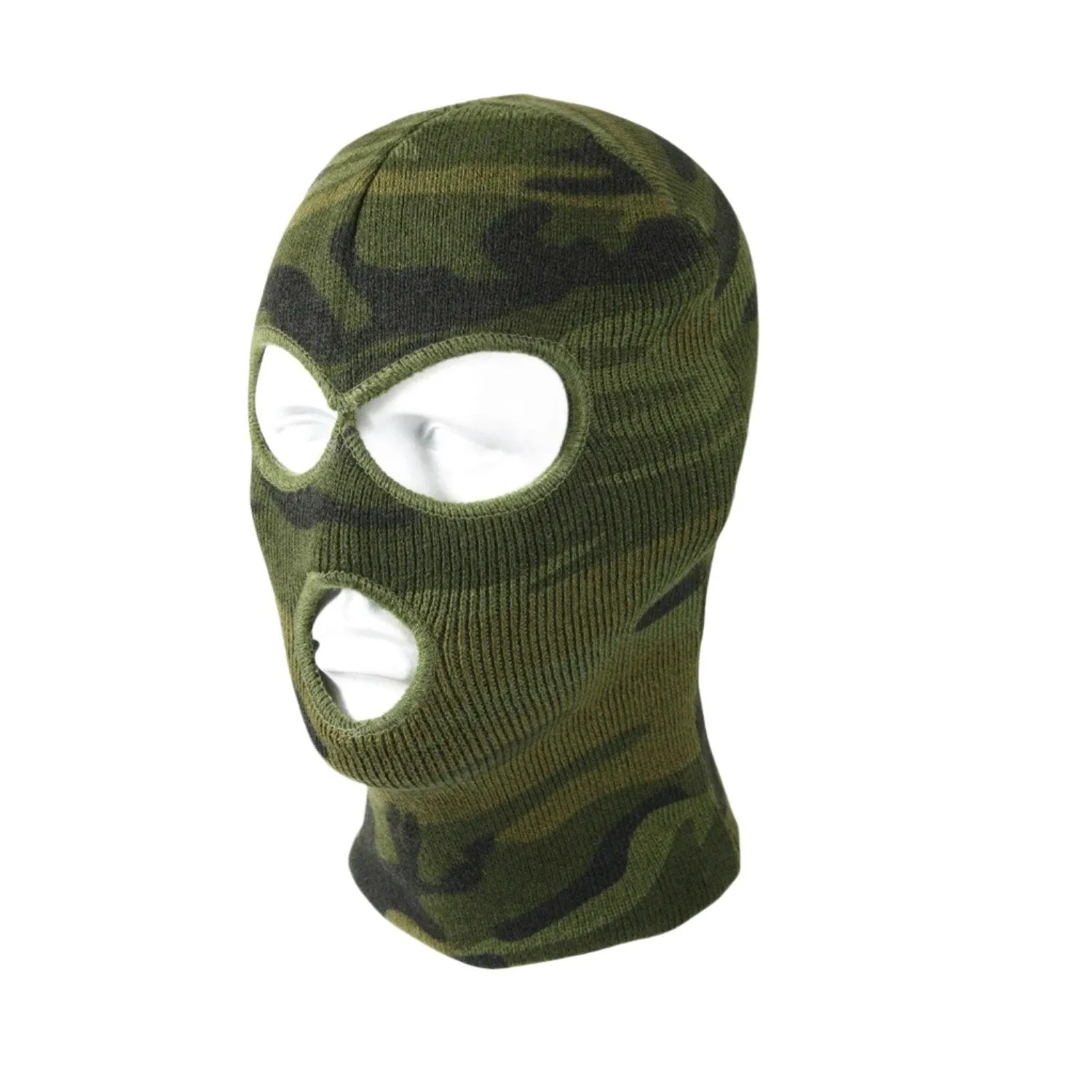 Deluxe Camo 3-Hole Face Mask