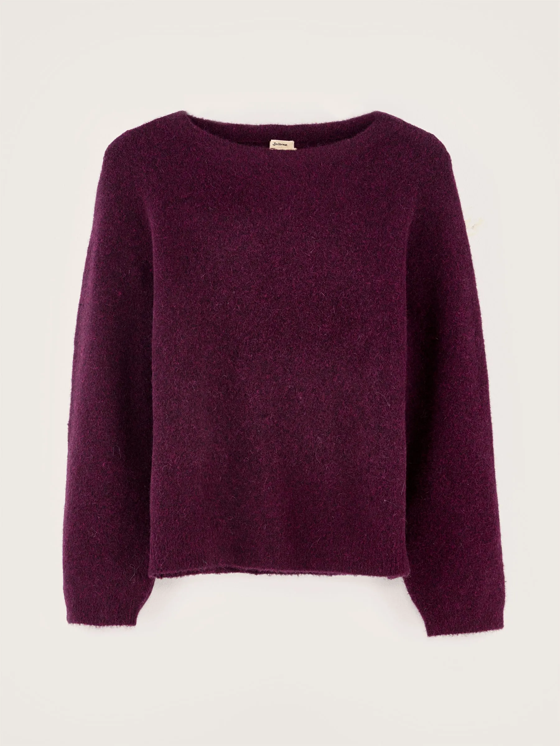 DEROS sweater in wine color, style 242, for women.