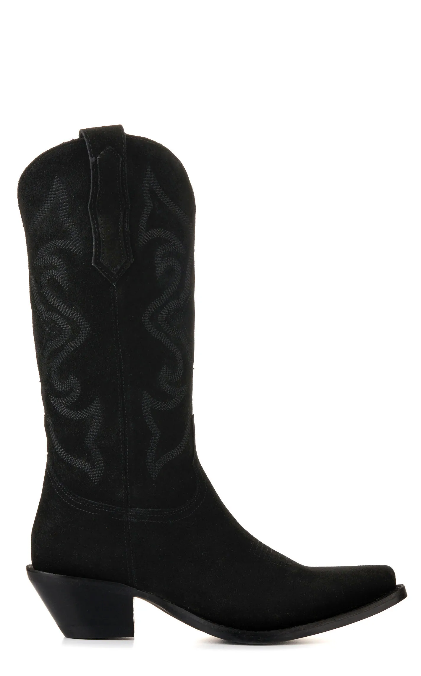 Dingo Women's Black Roughout Cowboy Boots