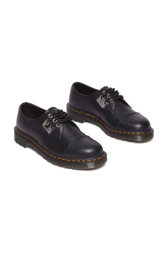 Dr. Martens 1461 Metal Plate Black Leather Shoes