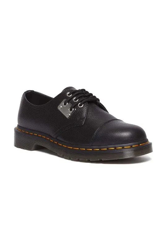 Dr. Martens 1461 Metal Plate Black Leather Shoes