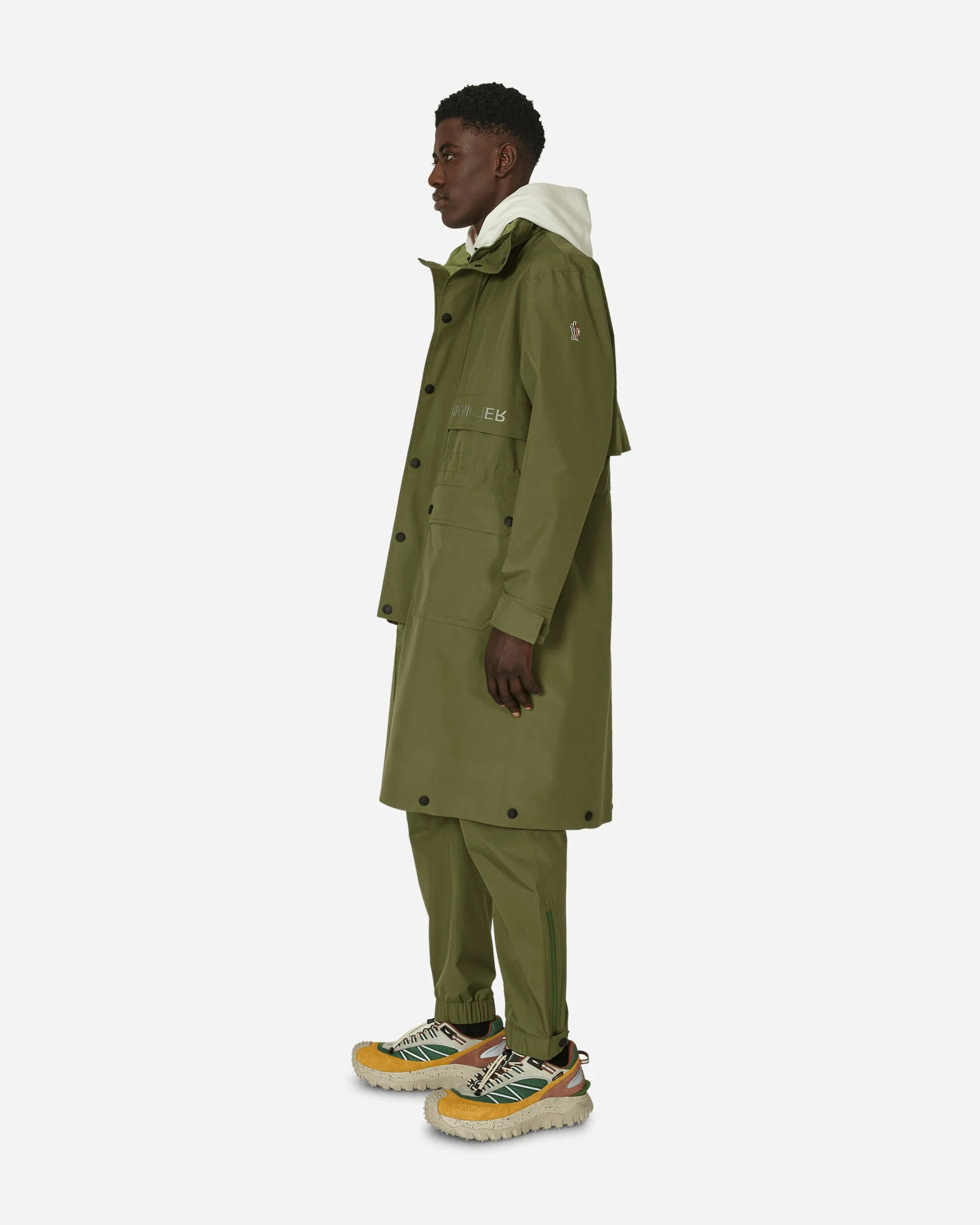 Dynamic Olive Green Parka Coat