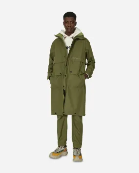 Dynamic Olive Green Parka Coat