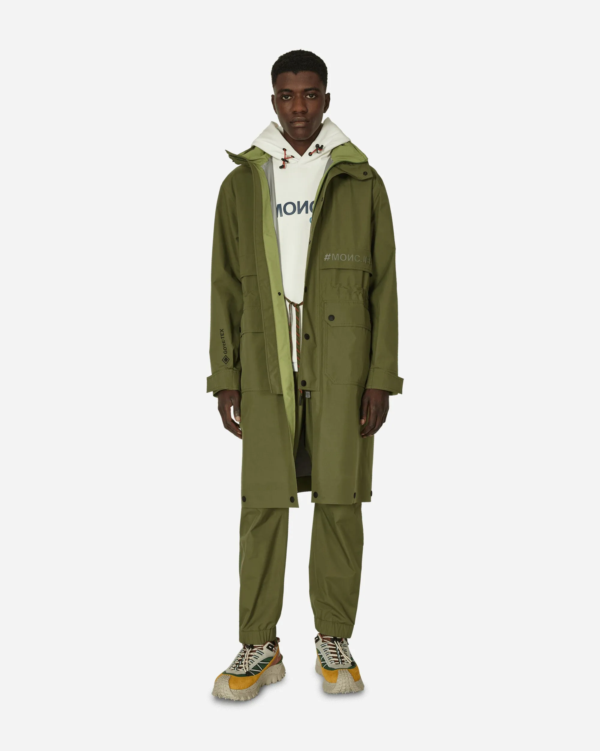 Dynamic Olive Green Parka Coat