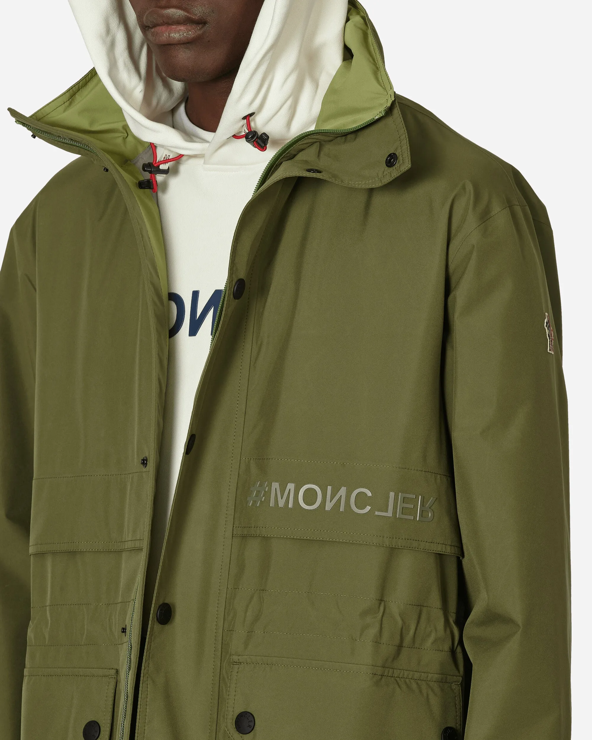 Dynamic Olive Green Parka Coat