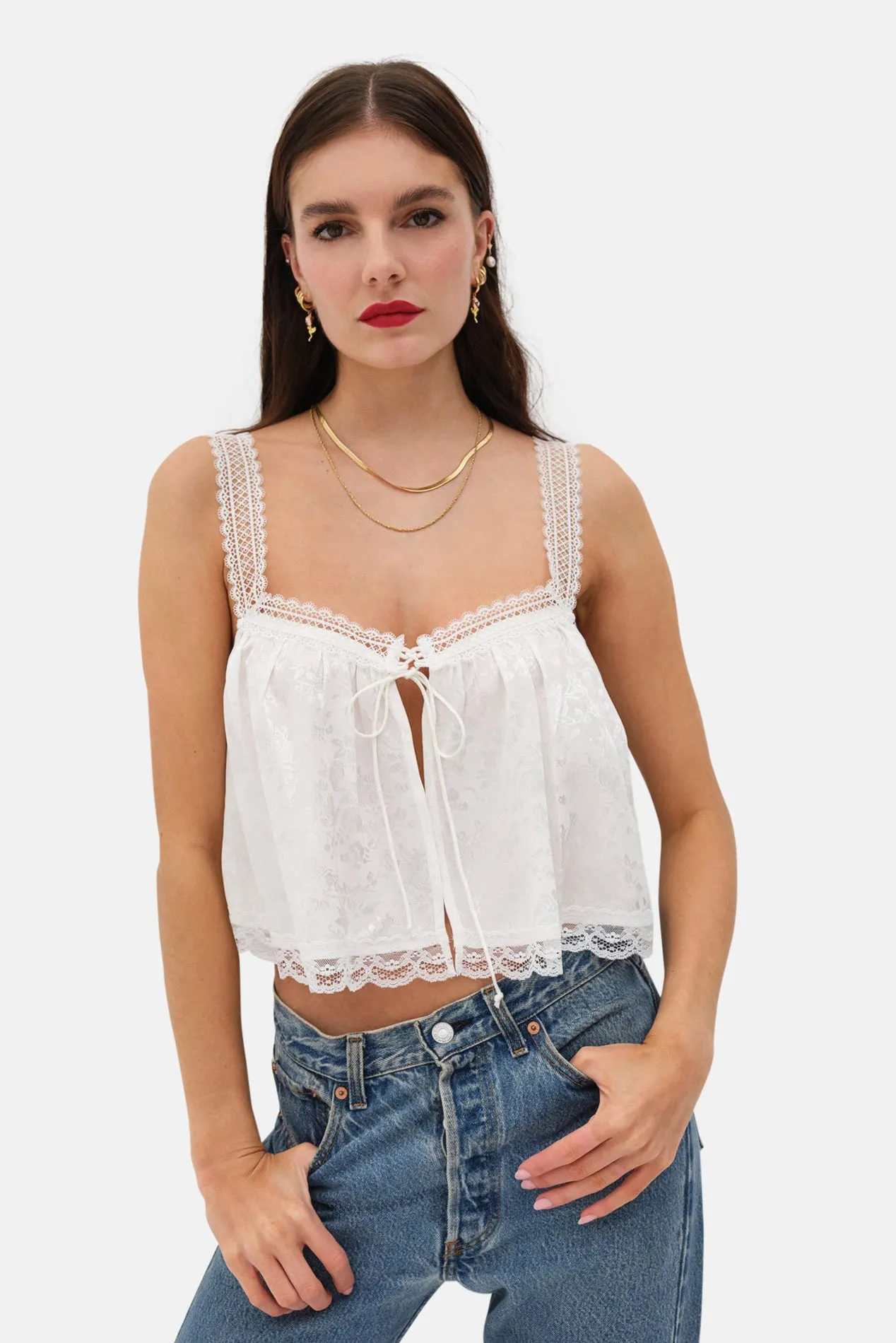 Elise Top White