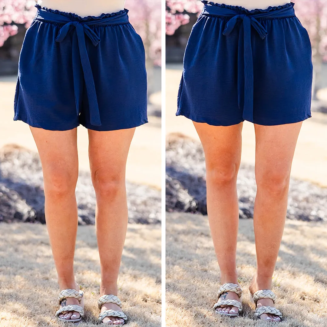 Expressive Light Navy Shorts