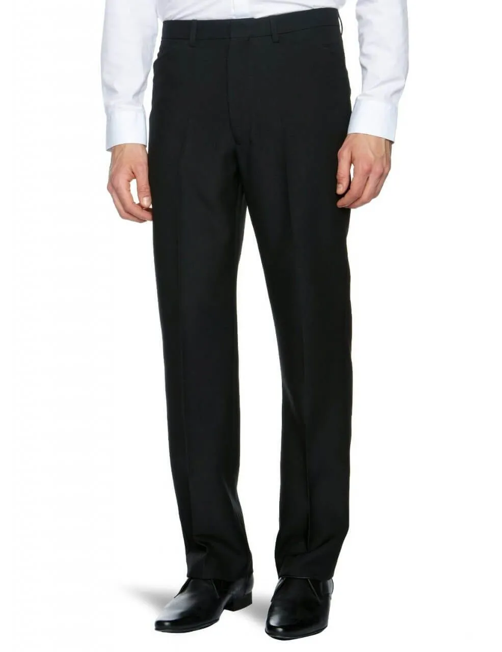 Farah Hopsack Weave Trousers Black Men's Trousers