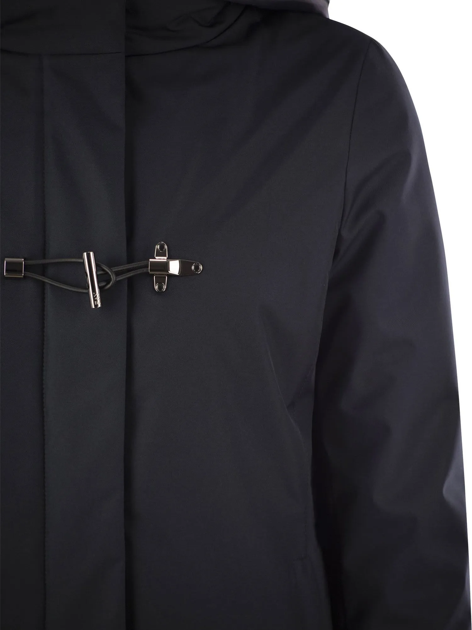 Fay Fay Technical Gabardine Toggle Coat