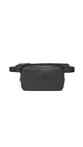 Fendi Roma Leather Belt Bag - Black can be rewritten as Fendi Roma Black Leather Belt Bag.