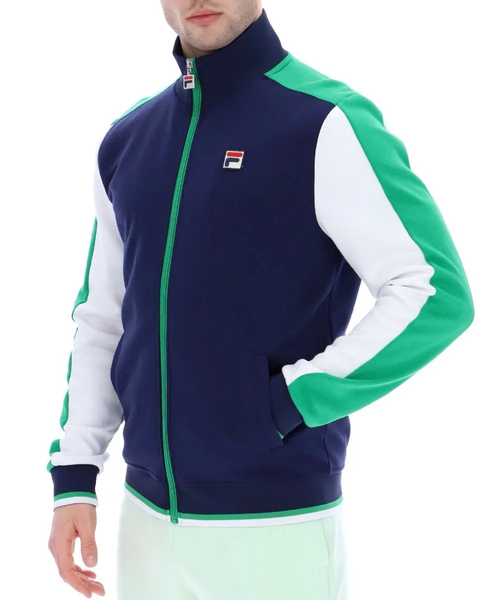 Fila Bivanna Track Jacket in Navy/Jelly Bean