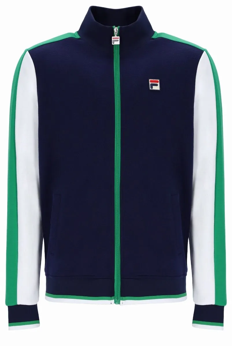 Fila Bivanna Track Jacket in Navy/Jelly Bean