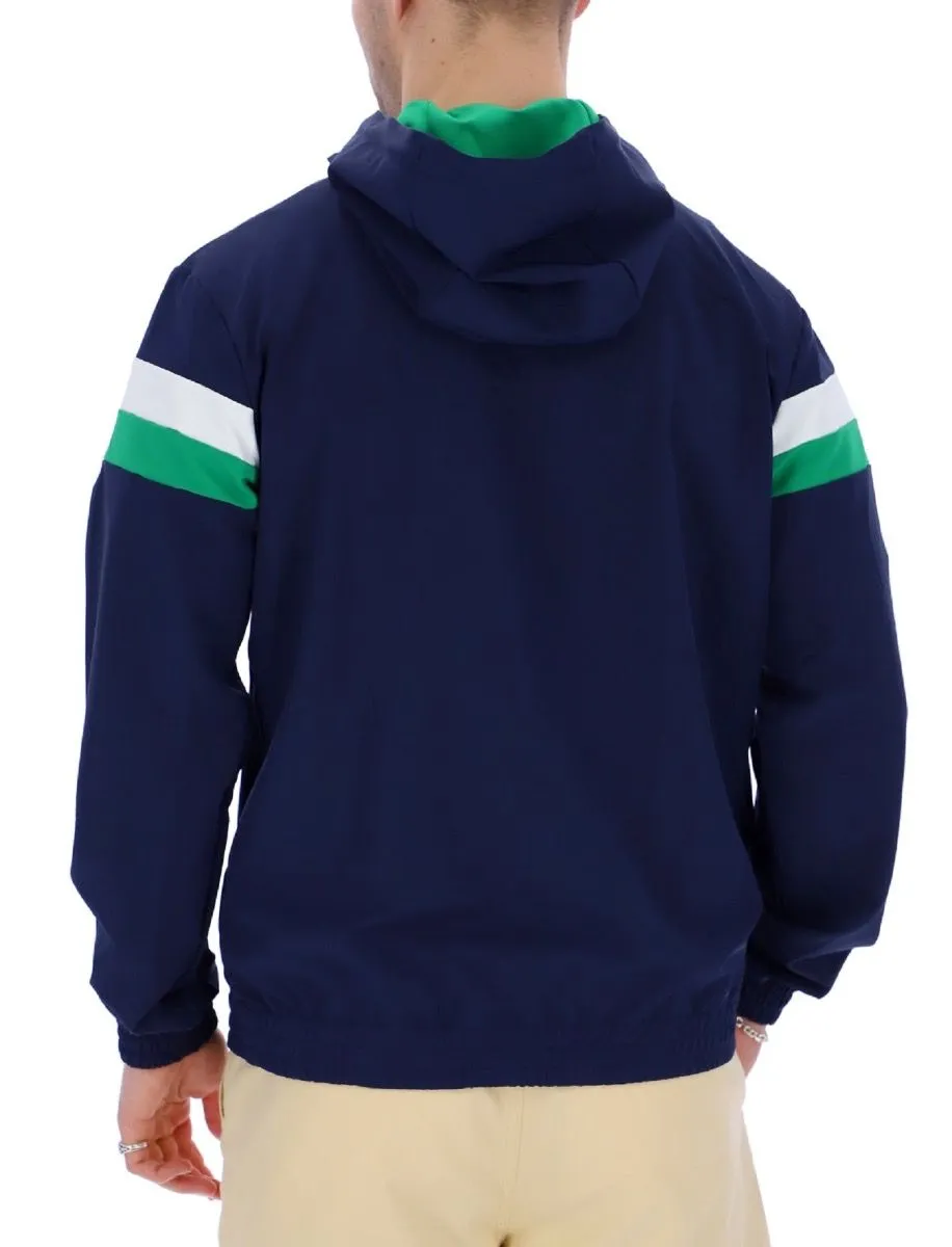 Fila Hooded Track Jacket in Navy and White