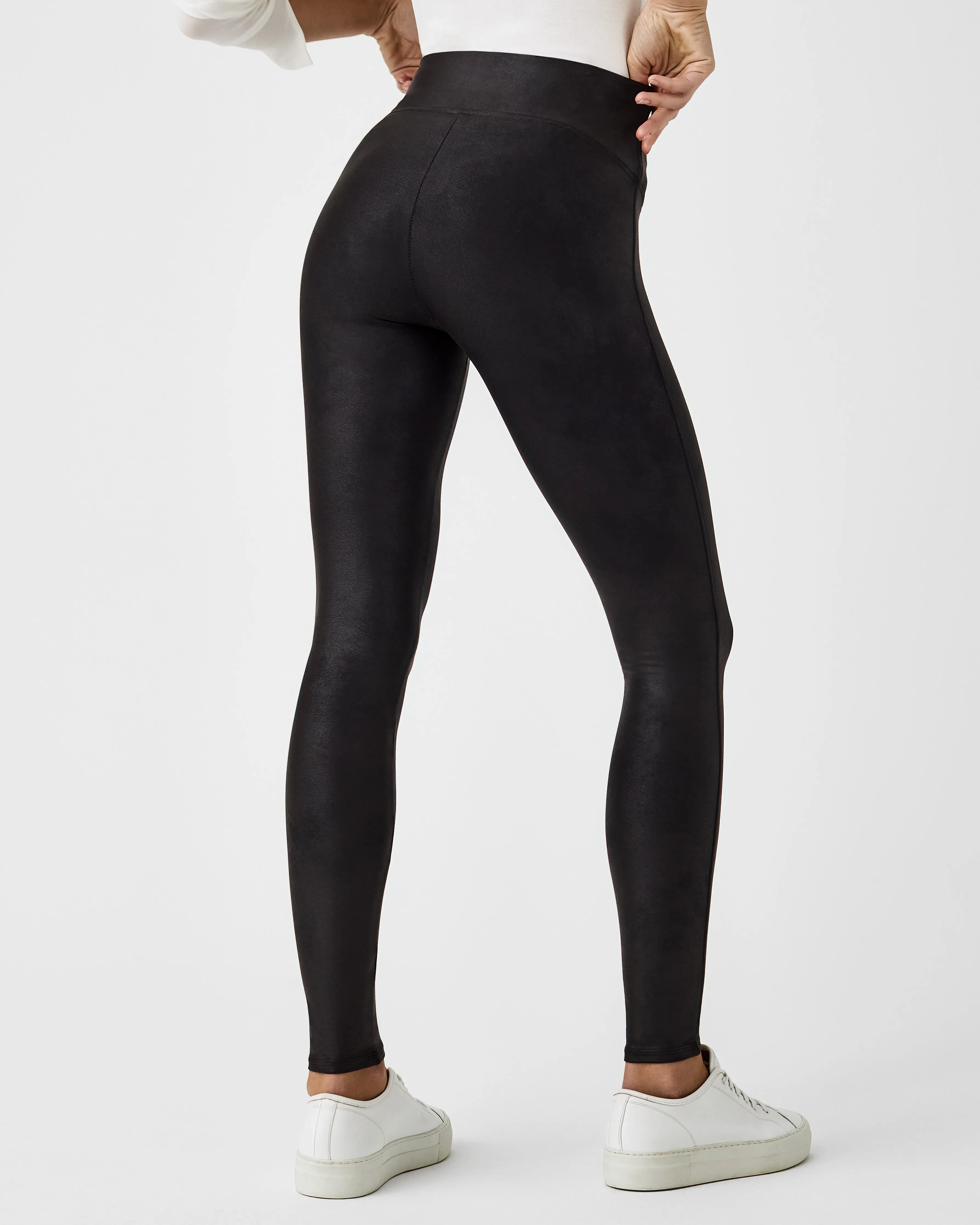 Fleece-Lined Faux Leather Leggings