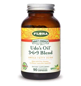Flora Udo's Choice Udo's Oil 3-6-9 Blend 180 Vegetarian Softgels
