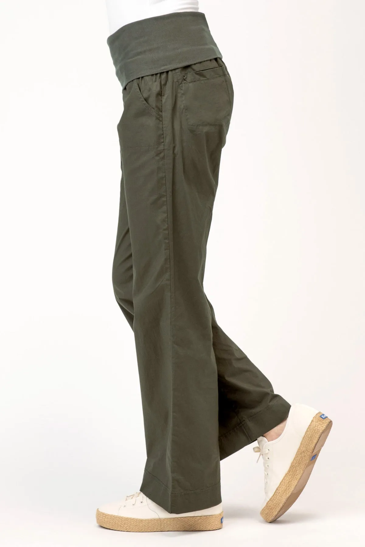 Four-Pocket Fold-Over Pant