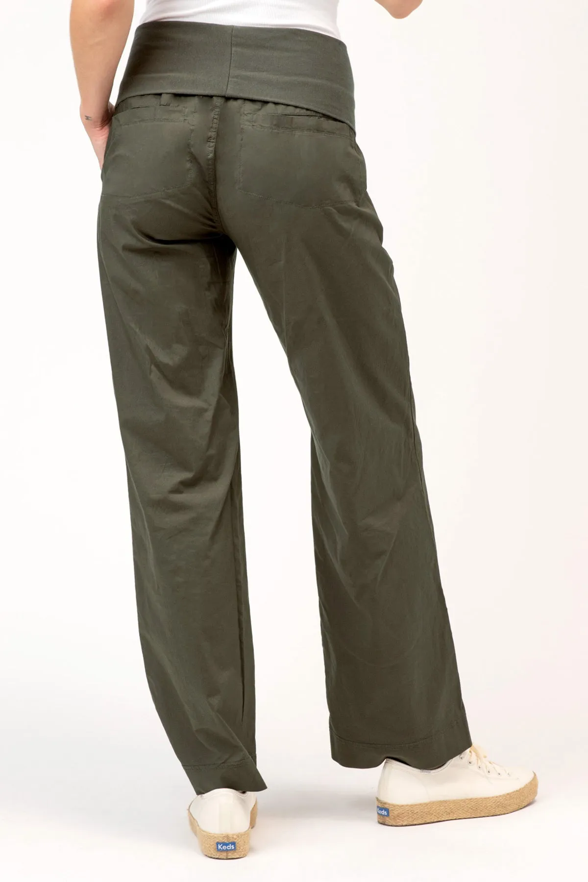 Four-Pocket Fold-Over Pant