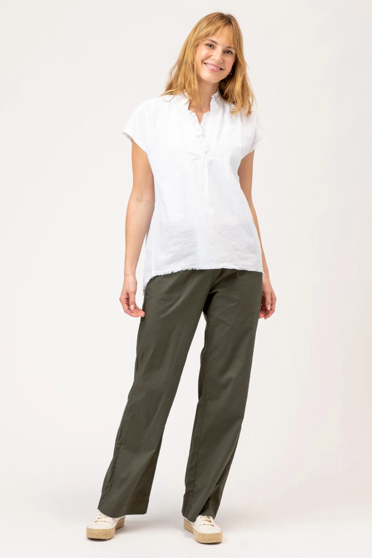 Four-Pocket Fold-Over Pant