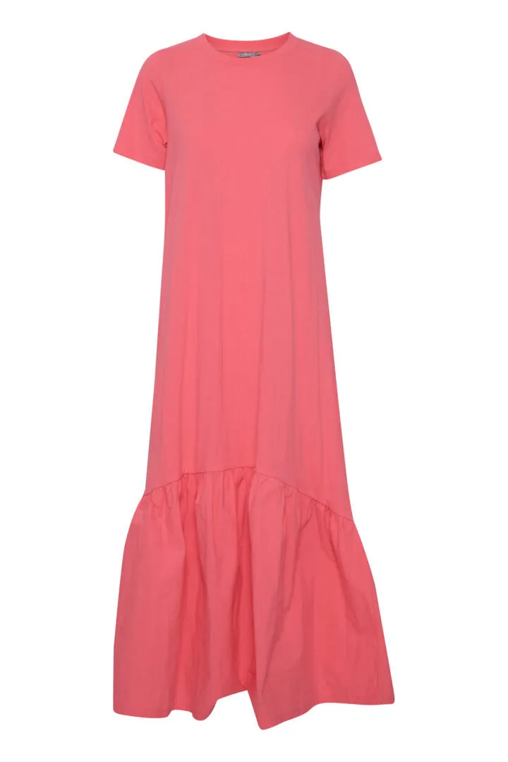 Fransa Rose Pink Jersey Dress #1933