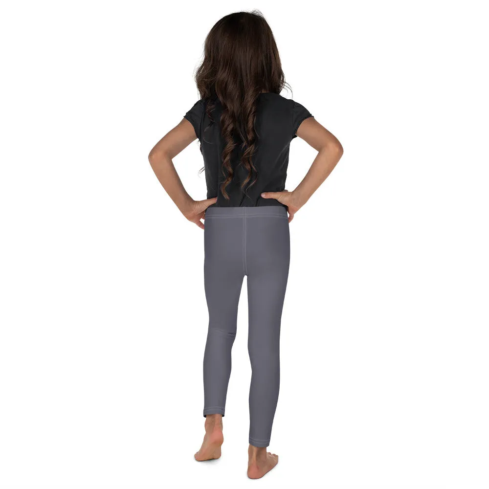 Girls Yoga Leggings for Jiu-Jitsu Workout - Charcoal