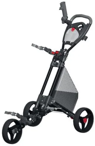 Golf Push Cart with Easy Fold Feature and 3 Wheels: Spin It Golf GC Pro II