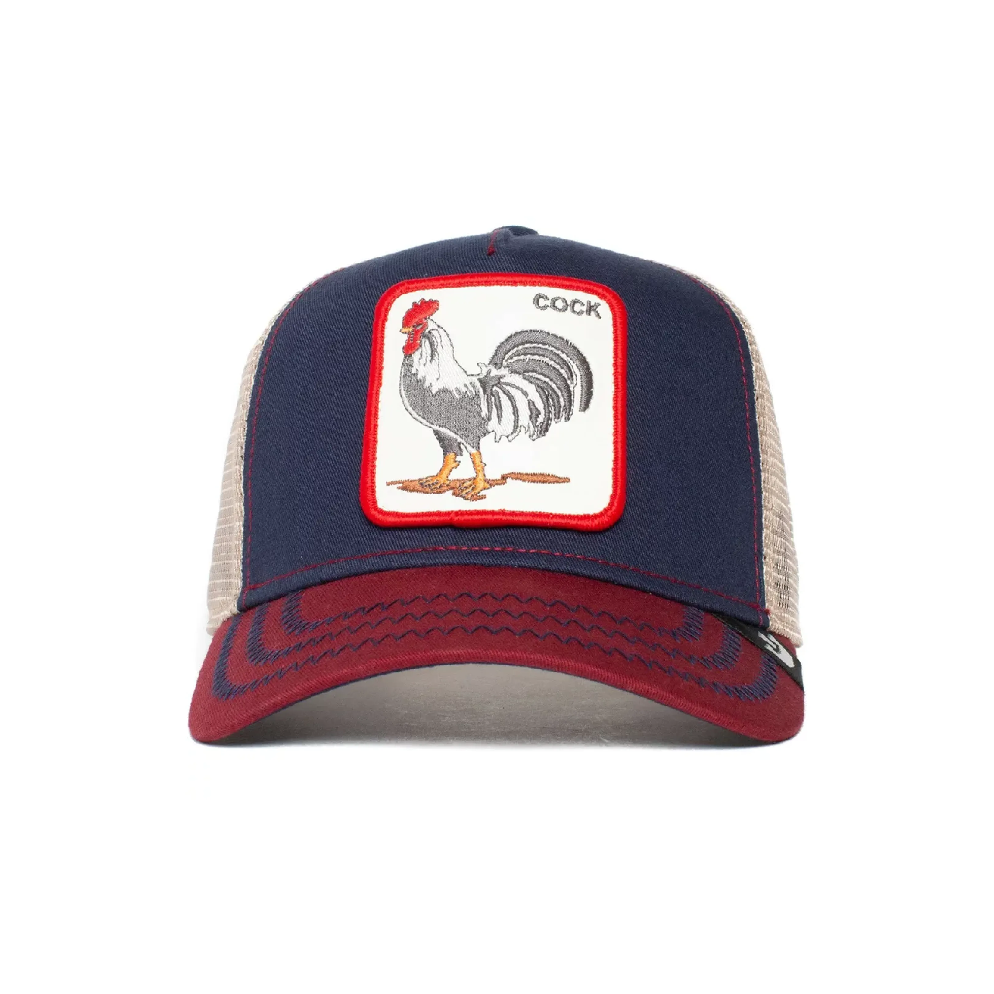 Goorin Brothers Baseball Cap The Rooster Navy Red