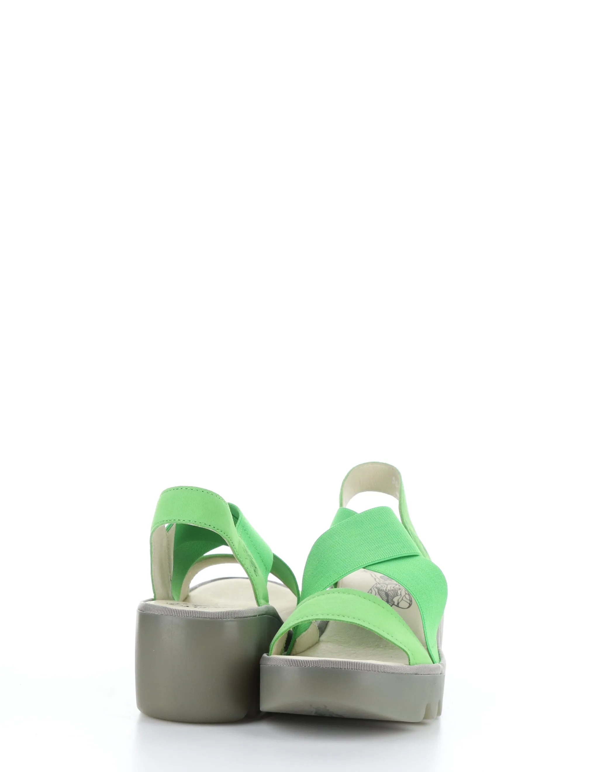 Green Round Toe Sandals - TAJI502FLY 003