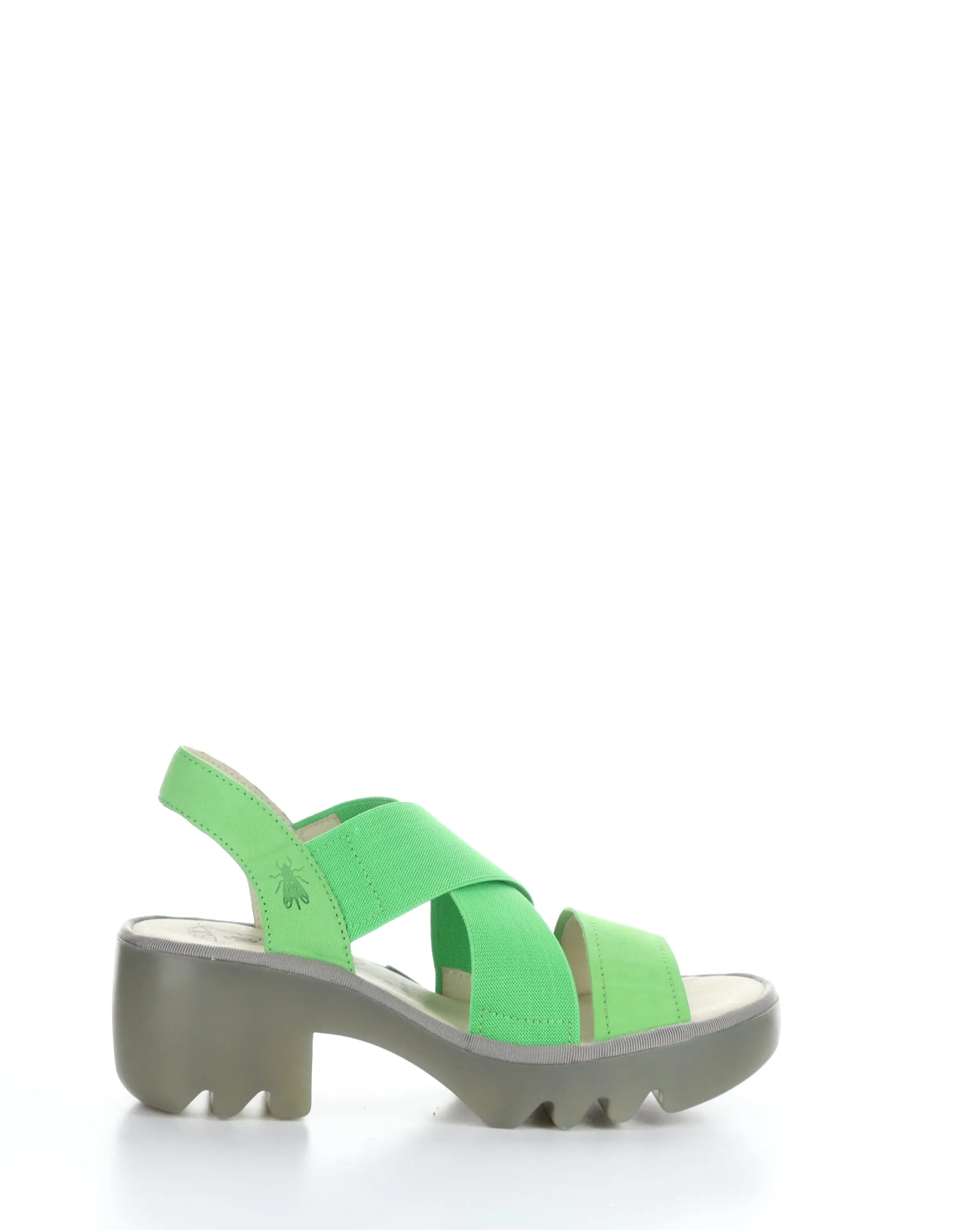 Green Round Toe Sandals - TAJI502FLY 003