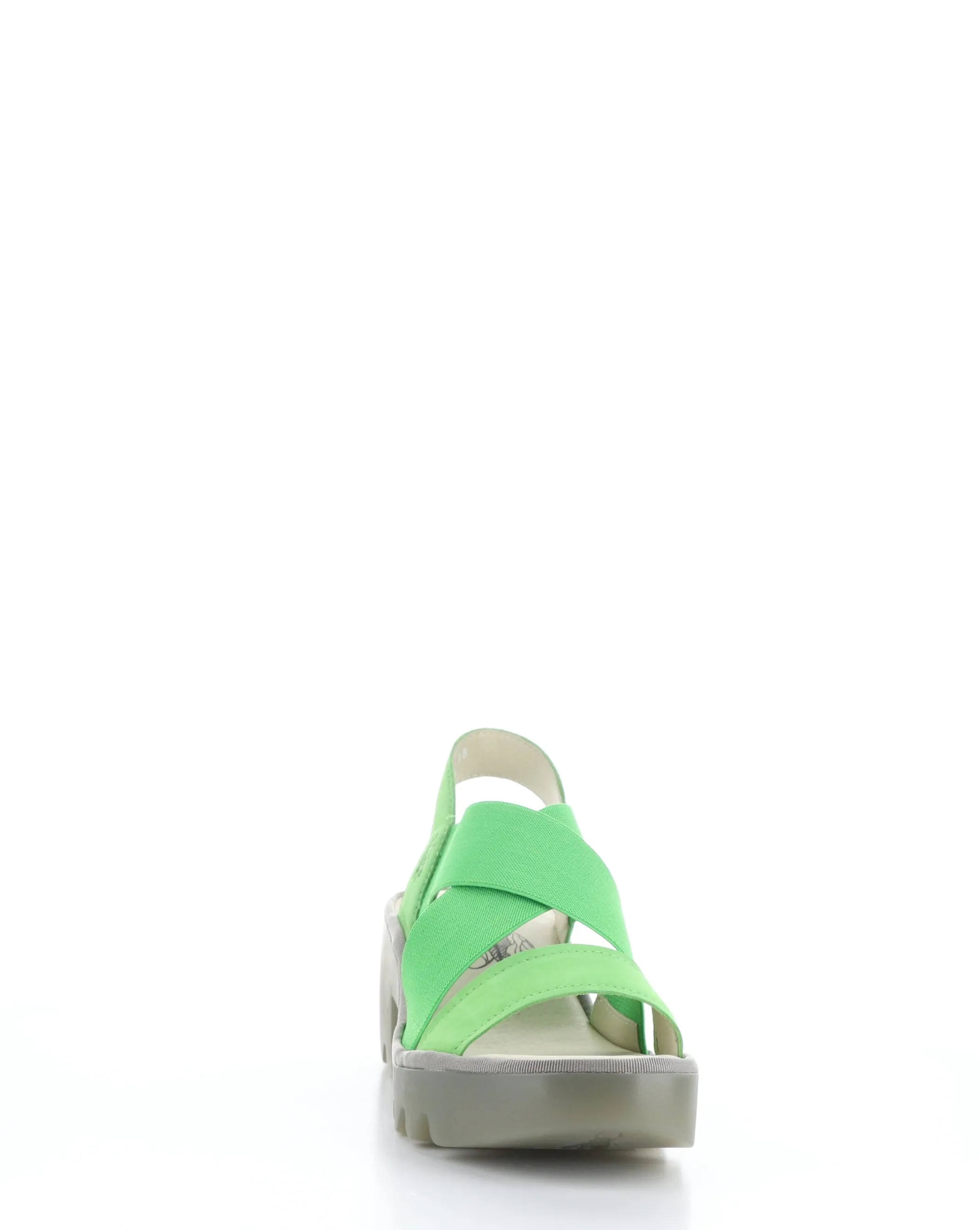 Green Round Toe Sandals - TAJI502FLY 003