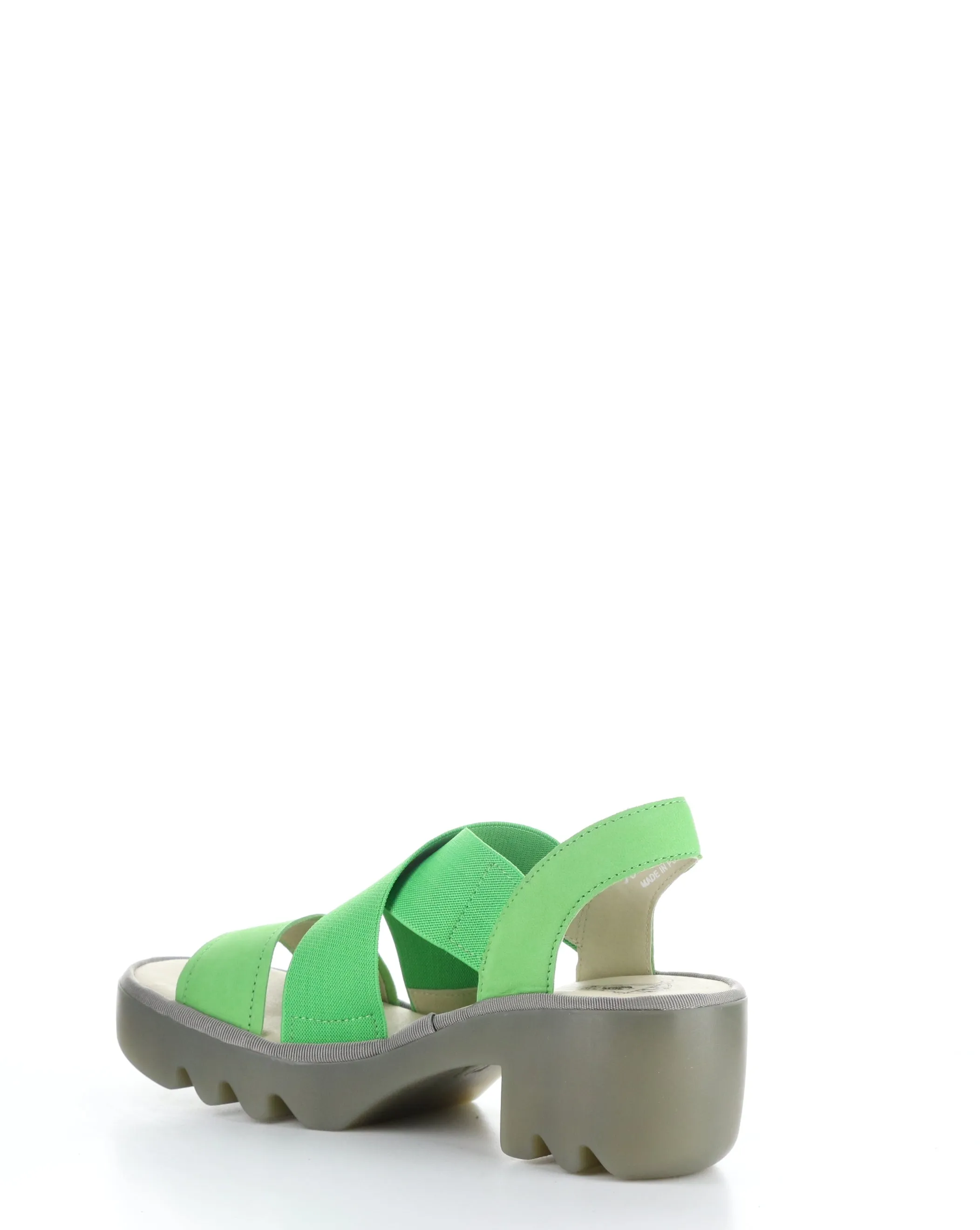 Green Round Toe Sandals - TAJI502FLY 003