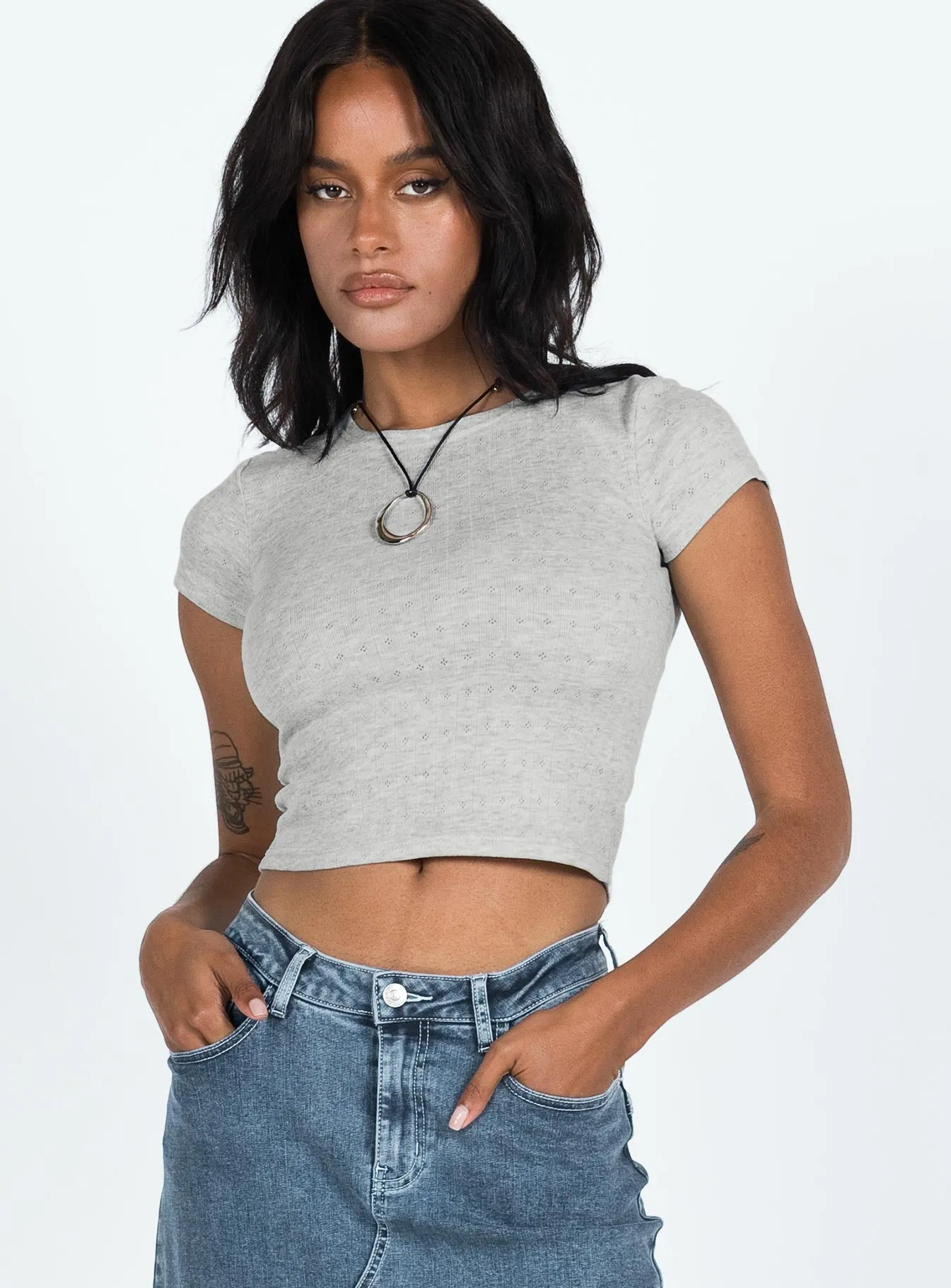 Grey Sertia Top