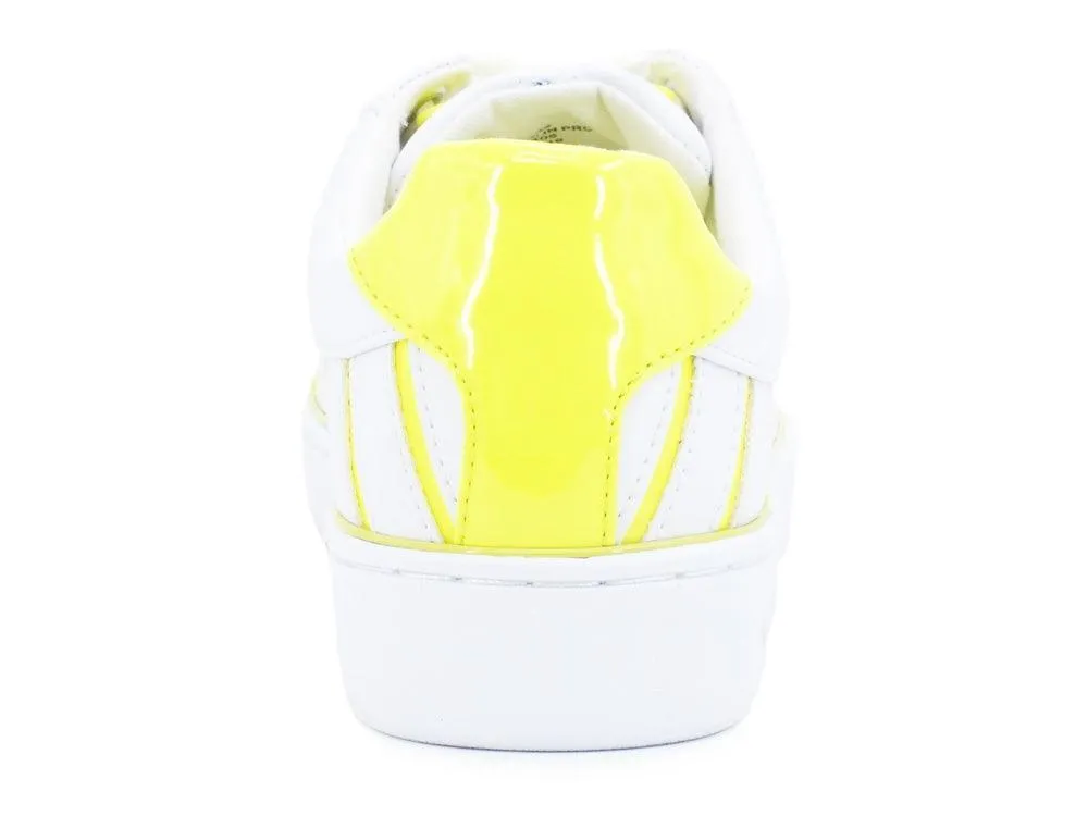 GUESS White Yellow Sneaker FL5BOLELE12