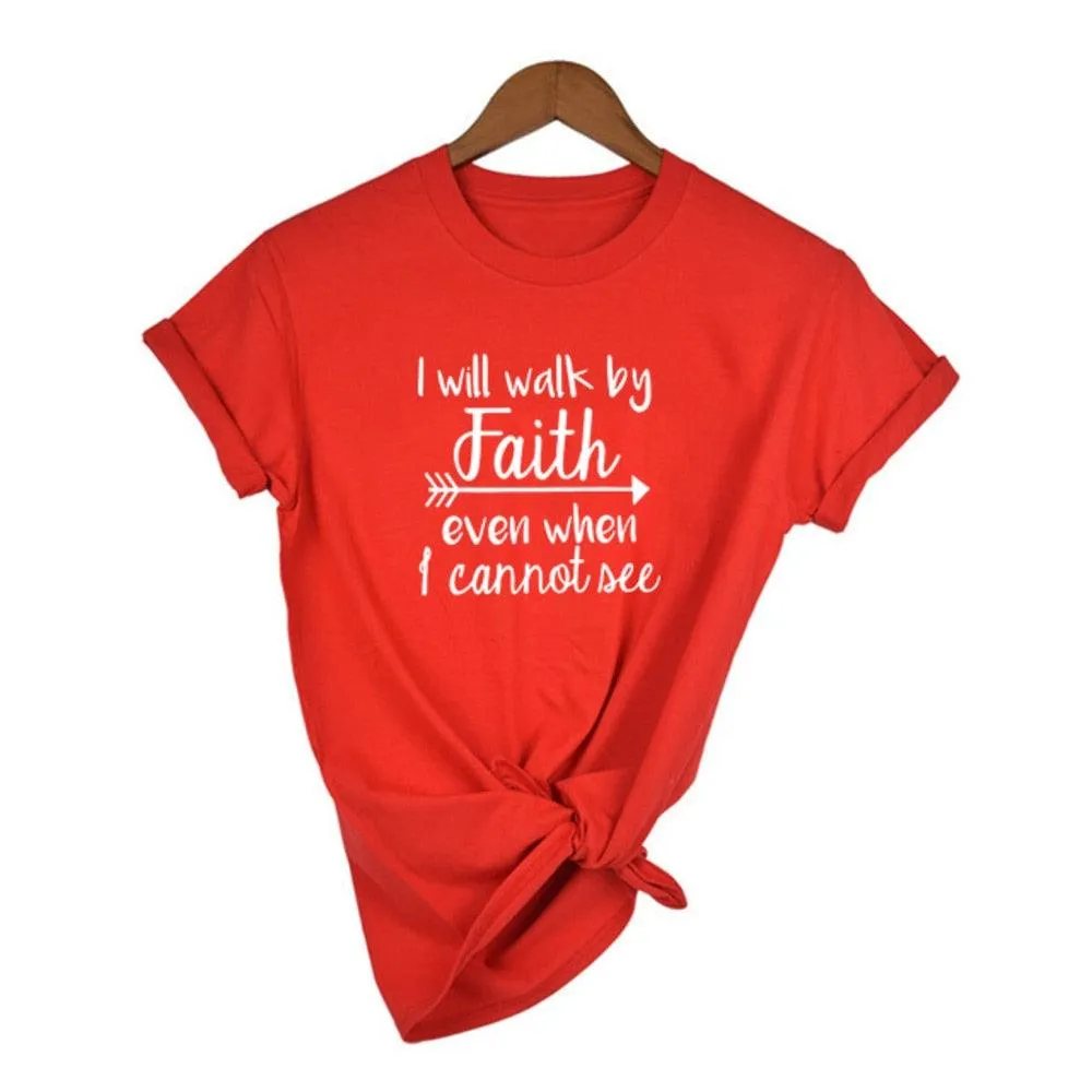 Faith T-Shirt - Women's Summer Crewneck Top