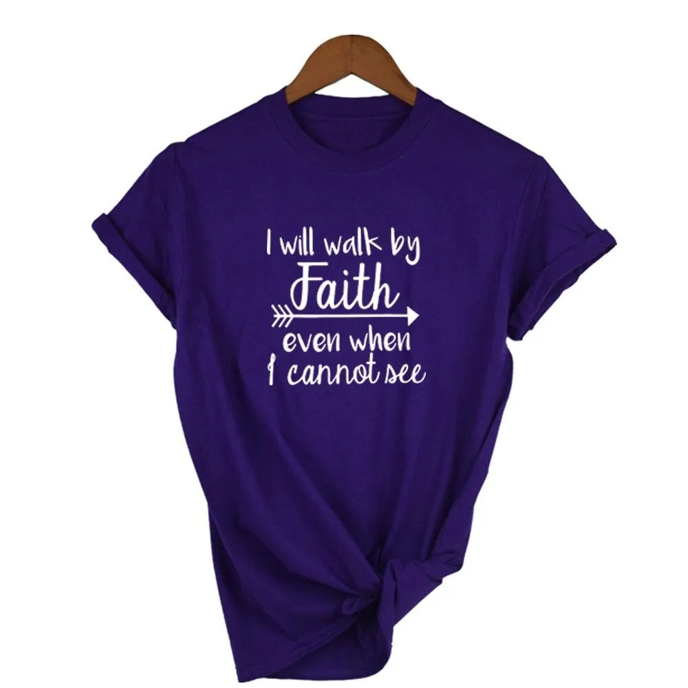 Faith T-Shirt - Women's Summer Crewneck Top