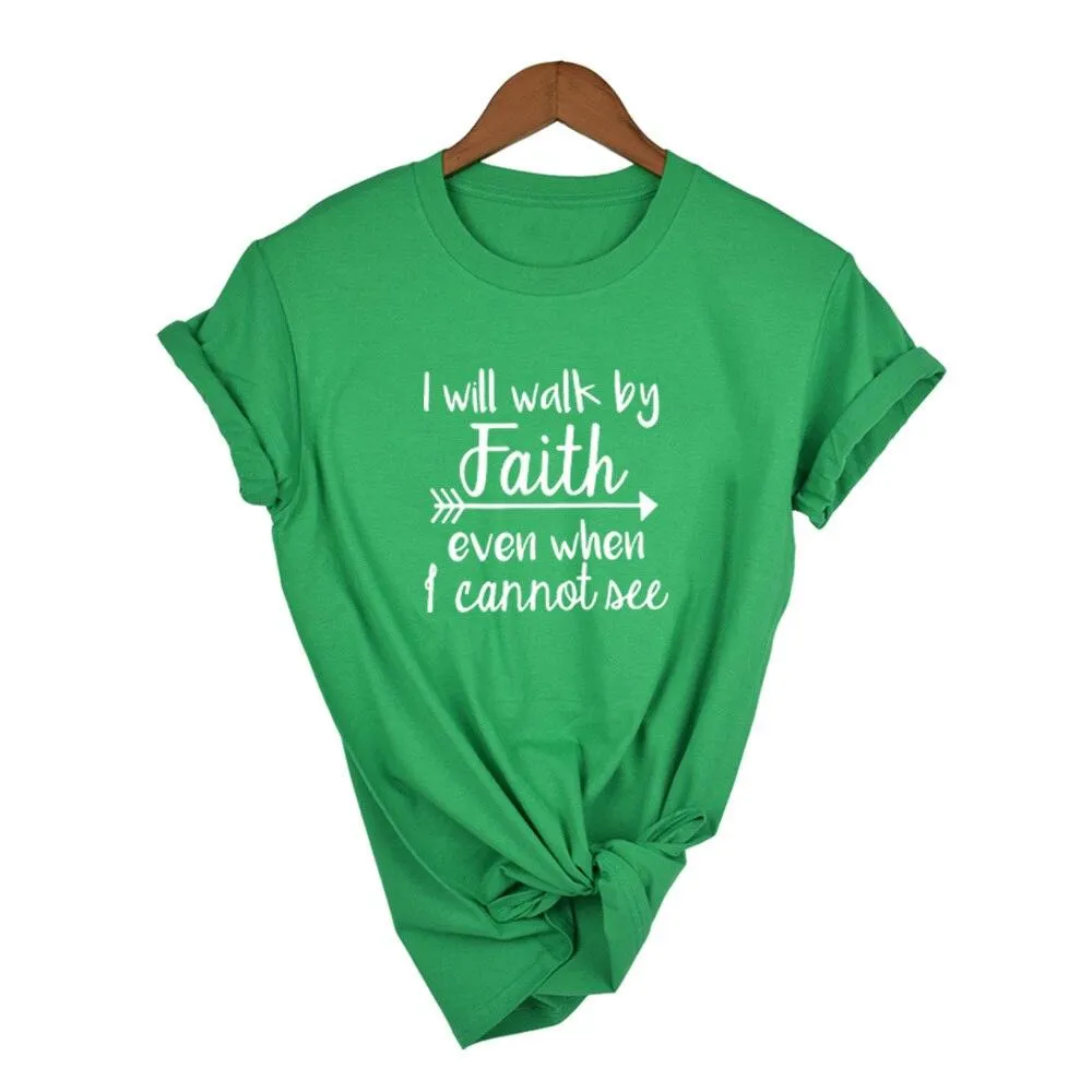 Faith T-Shirt - Women's Summer Crewneck Top