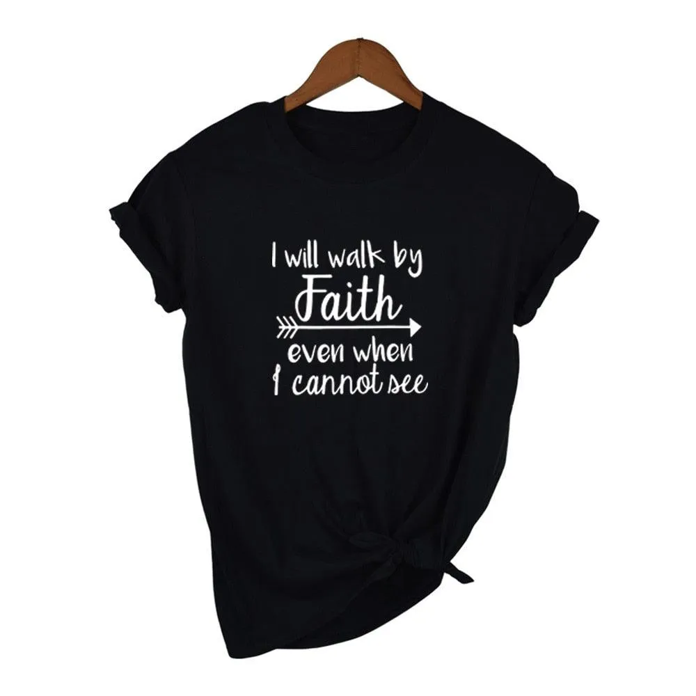 Faith T-Shirt - Women's Summer Crewneck Top