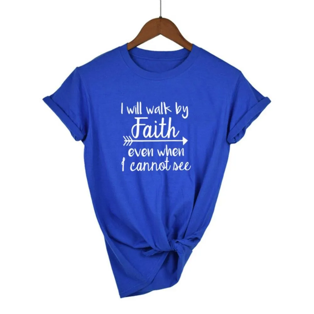 Faith T-Shirt - Women's Summer Crewneck Top