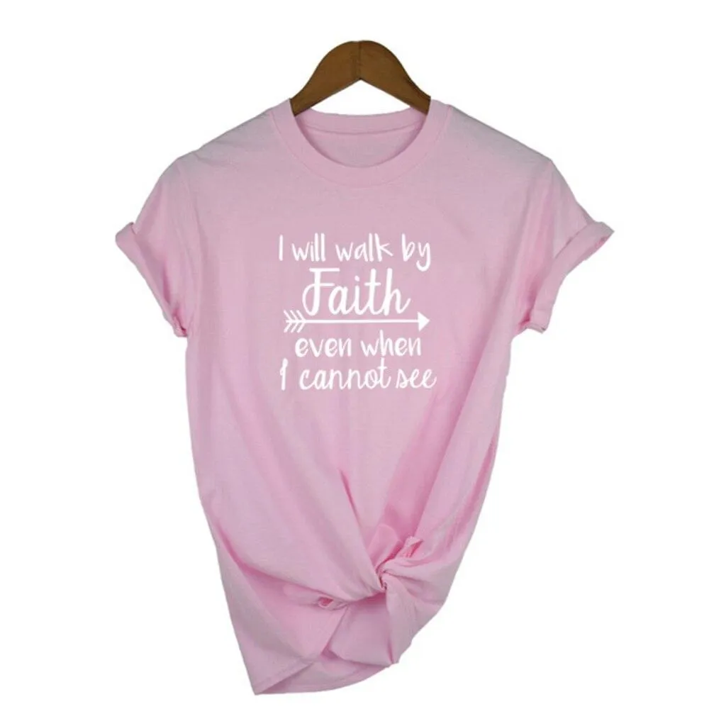 Faith T-Shirt - Women's Summer Crewneck Top